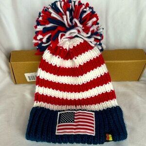 Big Bobble Hats USA Pom Pom Beanie, One Size